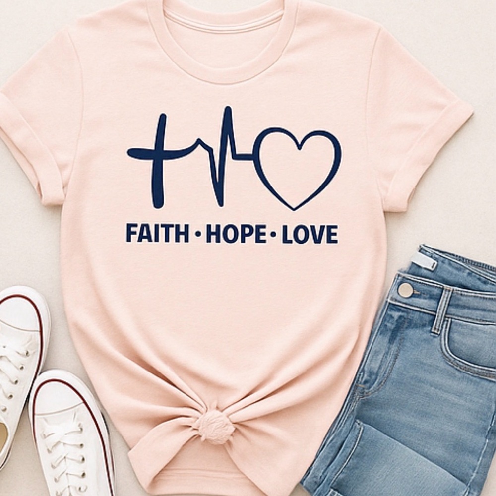 Faith,Hope, Love ❤️ T-shirt. ON SALE -  Temp Price Drop Get one today